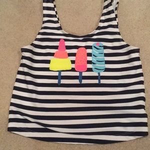 Tank top black & white for kids